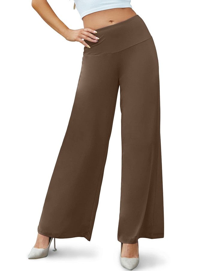 Arolina Women's Stretchy Wide Leg Palazzo Lounge Pants Casual Comfy High Waist Palazzo Pants - Image 3